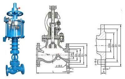 氣動高溫截止閥結(jié)構(gòu)圖